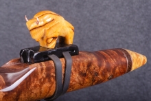 Tasmanian Blackwood Burl Native American Flute, Minor, Low F-4, #Q14F (4)